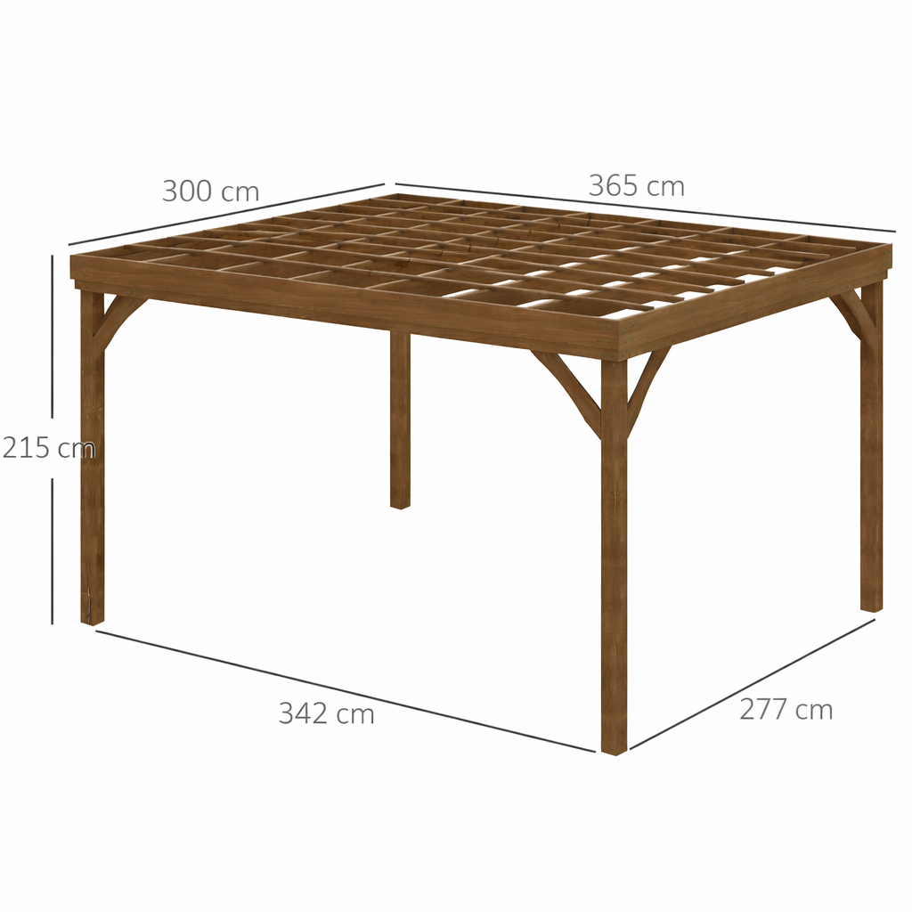 Pergola en Bois de Sapin Autoportante  4 x 3 m